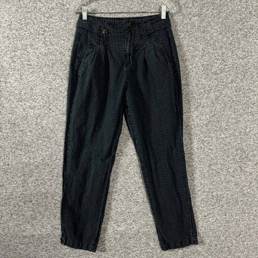 Sundance Women's Size 2 Blue Linen Blend Slim Leg Pants
